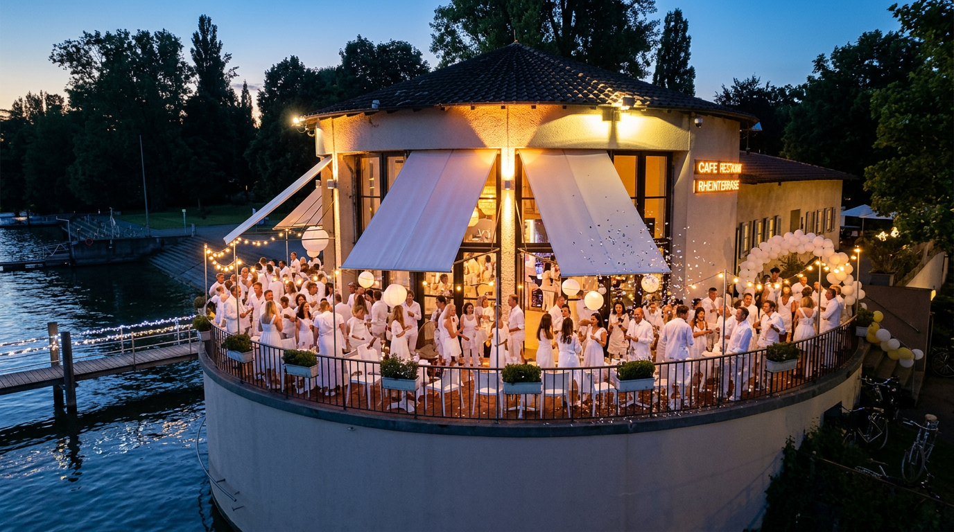 Rheinterrasse, White Party